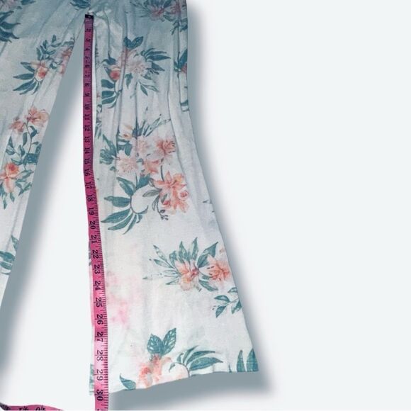 🍭 Inspired Hearts Pajama Pants Soft Lightweight Floral Print Size Large - Picture 5 of 16